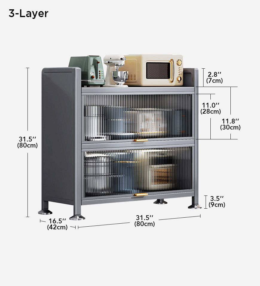 🛠️ 6-Tier Metal Pantry Cabinet - Durable, Spacious & Stylish! 🛒