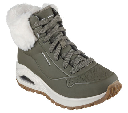 🇨🇭 Skechers Uno Rugged 🔥 Comfortable Winter Boot 🥶 🥾🧤 (Comfort & Elegance ✅)